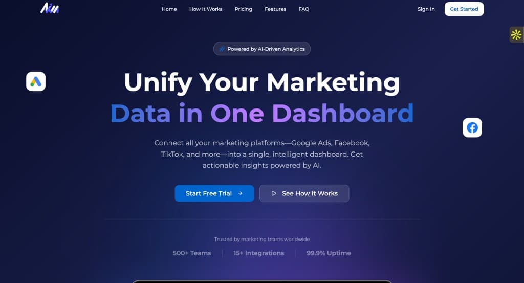 Alkhwarizmi Metrics – marketing analytics dashboard