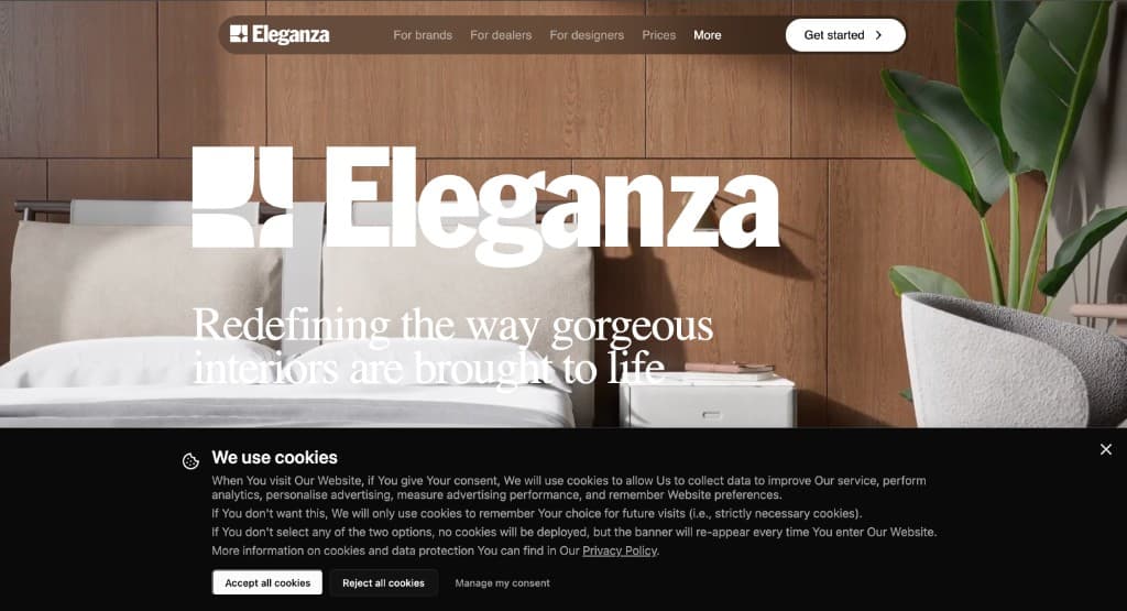 Eleganza AI – interior design platform
